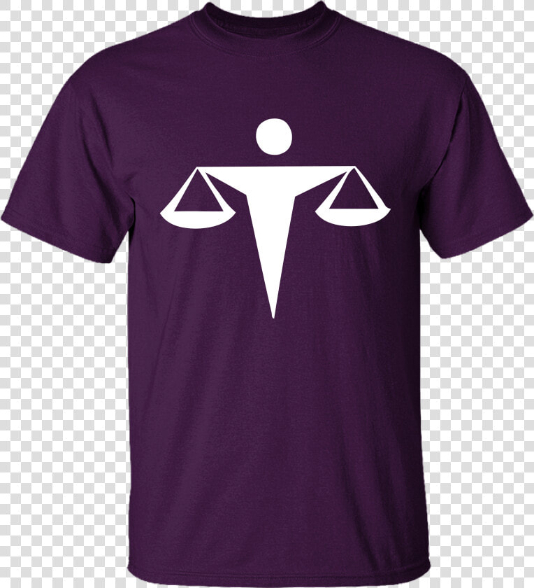 Alma Mater Round Neck Purple Law Balance Scale Unisex   Fc Barcelona Fan T Shirt  HD Png DownloadTransparent PNG