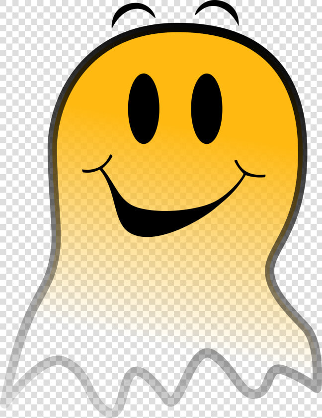 Ghost Smiley Clip Arts   Smiley Fantôme  HD Png DownloadTransparent PNG