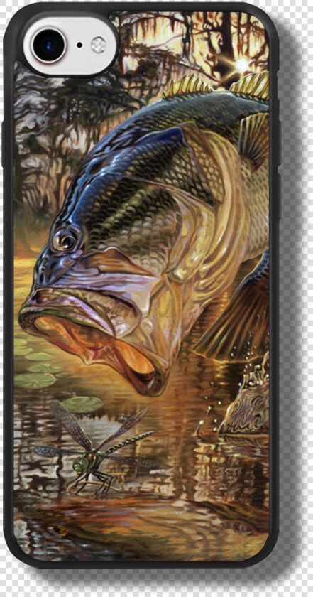 Iphone 7 Case Jason Mathias Art Largemouth Bass Marline   Largemouth Bass  HD Png DownloadTransparent PNG