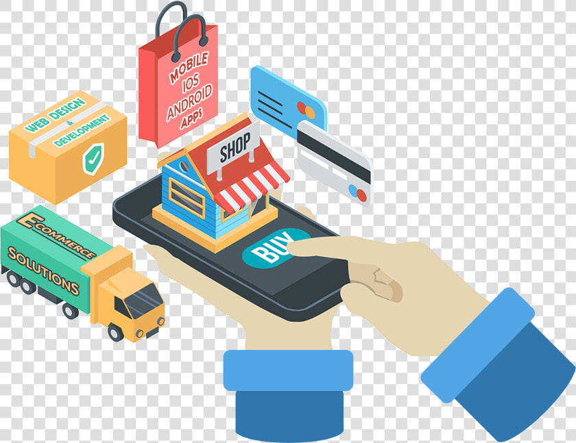 E Commerce Solutions   Isometric E Commerce  HD Png DownloadTransparent PNG