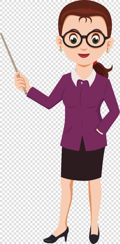 Teacher Cartoon Clip Art   Female Teacher Clip Art  HD Png DownloadTransparent PNG