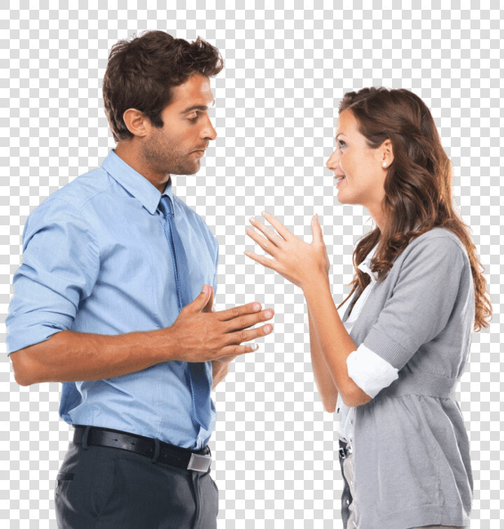 Talking With Client   Two People Talking To Each Other  HD Png DownloadTransparent PNG