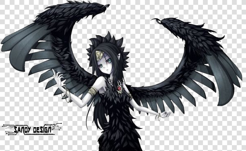 Anime Bloodborne Transprent Png Free Download Eagle   Dark Angel Anime Png  Transparent PngTransparent PNG