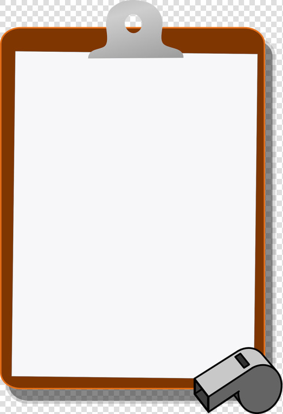 Clipboard And Whistle Clip Art  HD Png DownloadTransparent PNG