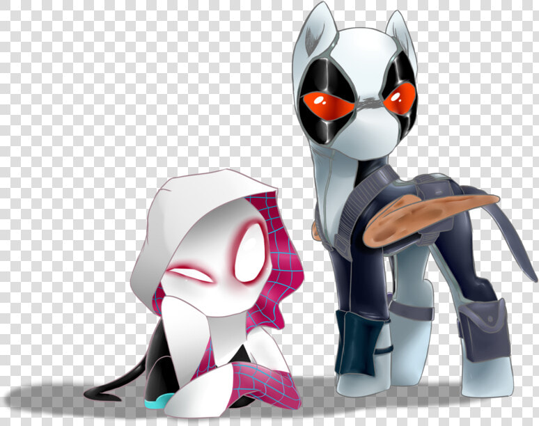 Supermare  Crossover  Deadpool  Derpy Hooves  Female    Spider Gwen X Lady Deadpool  HD Png DownloadTransparent PNG