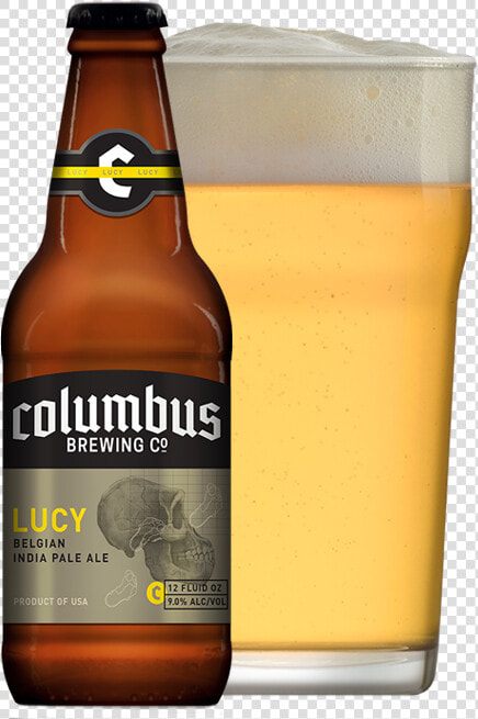 Cbc Lucy Bottle And Glass New   Go Kart Ghost Beer  HD Png DownloadTransparent PNG