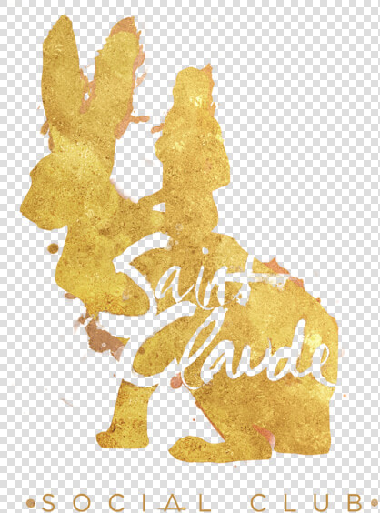 Scsc Bunny Graffitti Gold Website Footer   Illustration  HD Png DownloadTransparent PNG