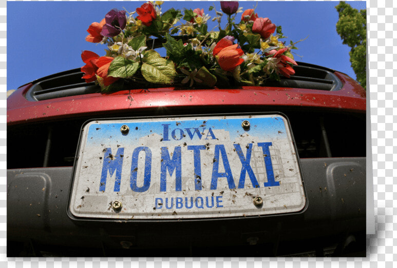 Mom Taxi Greeting Card   Vehicle Registration Plate  HD Png DownloadTransparent PNG