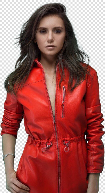  dobrev  ninadobrev  нина Добрев   Nina Dobrev In Leather  HD Png DownloadTransparent PNG