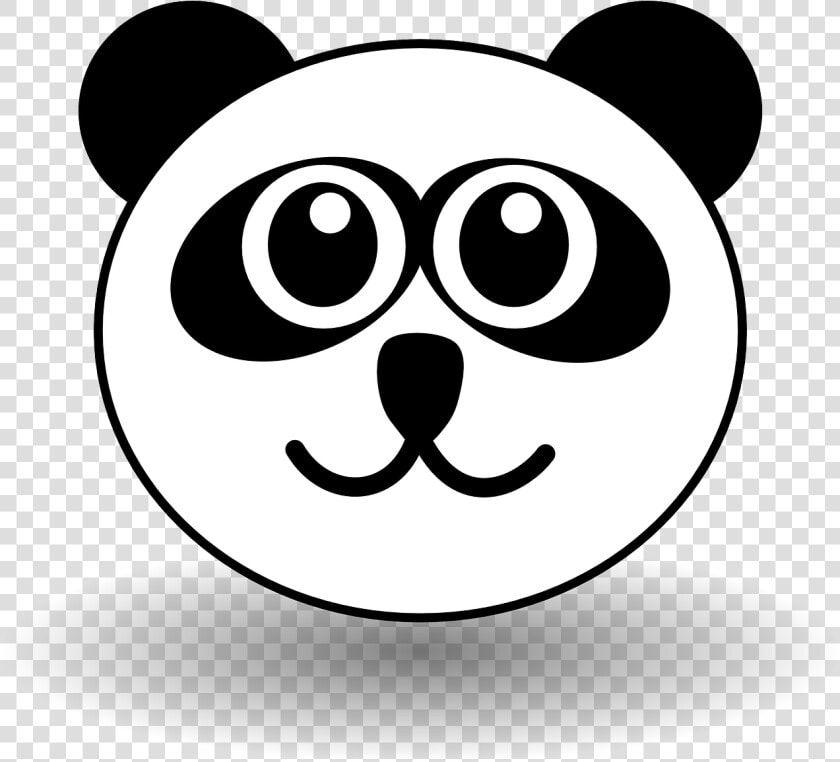 Funny Face Clipart Vector Clip Art Free Design   Panda Face Clipart Black And White  HD Png DownloadTransparent PNG