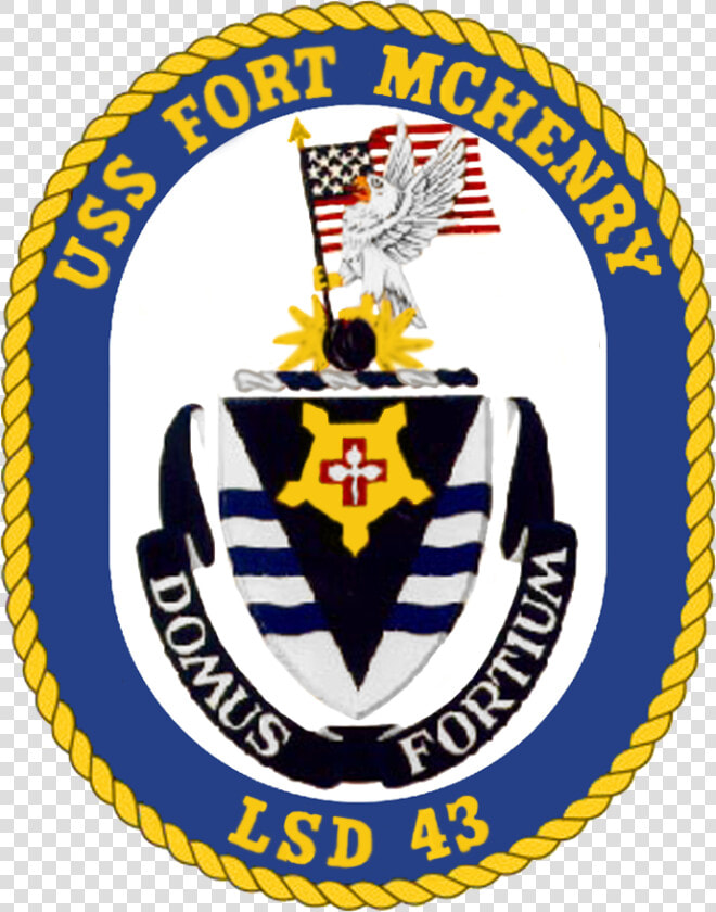 Uss Fort Mchenry Lsd 43 Crest   Uss Fort Mchenry Logo  HD Png DownloadTransparent PNG