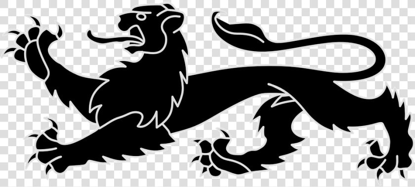 Transparent Lion Vector Png   English Heraldic Lion  Png DownloadTransparent PNG