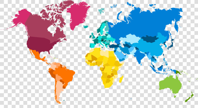 World Map Transparent Images   World Map Colorful Png  Png DownloadTransparent PNG