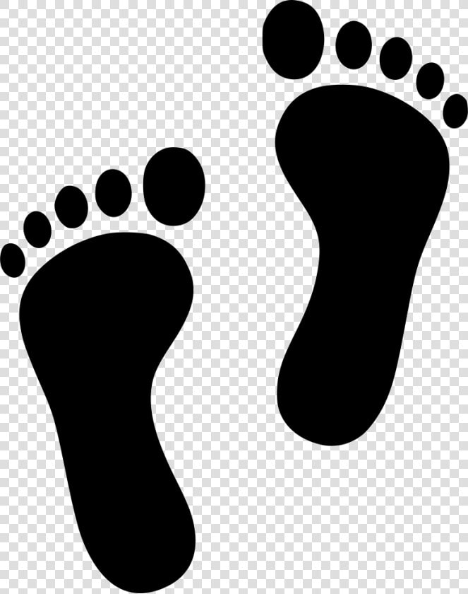 White Footprint Png   Baby Footprints Silhouette  Transparent PngTransparent PNG