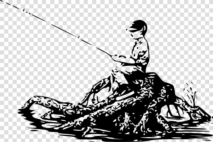 Fishing Drawing Angling Clip Art   Fishing Cartoon Black And White Png  Transparent PngTransparent PNG