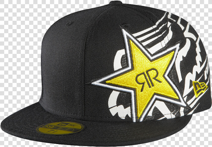 Fox X Rockstar Energy Flatbill   Rockstar Energy Cap New Era  HD Png DownloadTransparent PNG