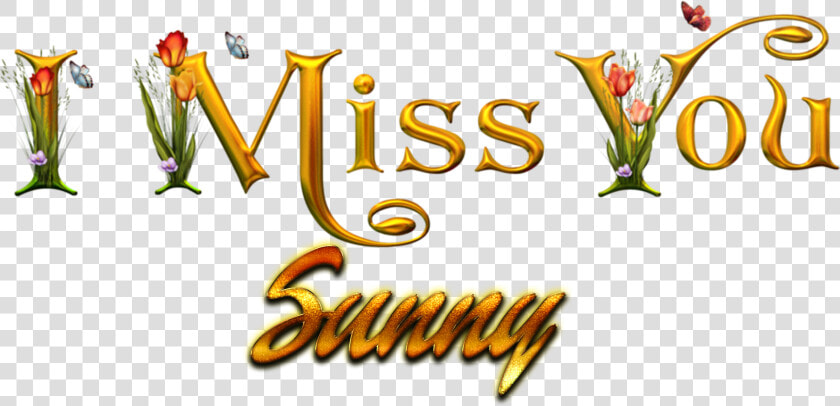 Sunny Missing You Name Png   Calligraphy  Transparent PngTransparent PNG