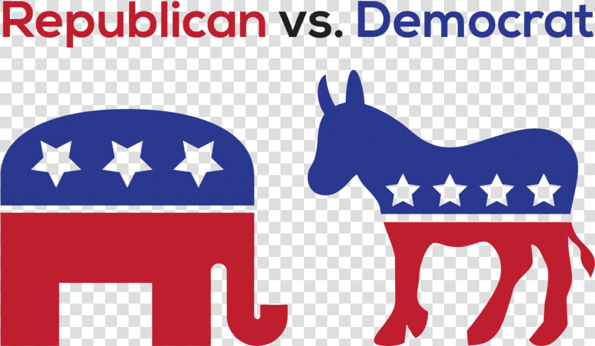 Clip Art Democratic Donkey Graphic   Republican And Democrat Signs  HD Png DownloadTransparent PNG