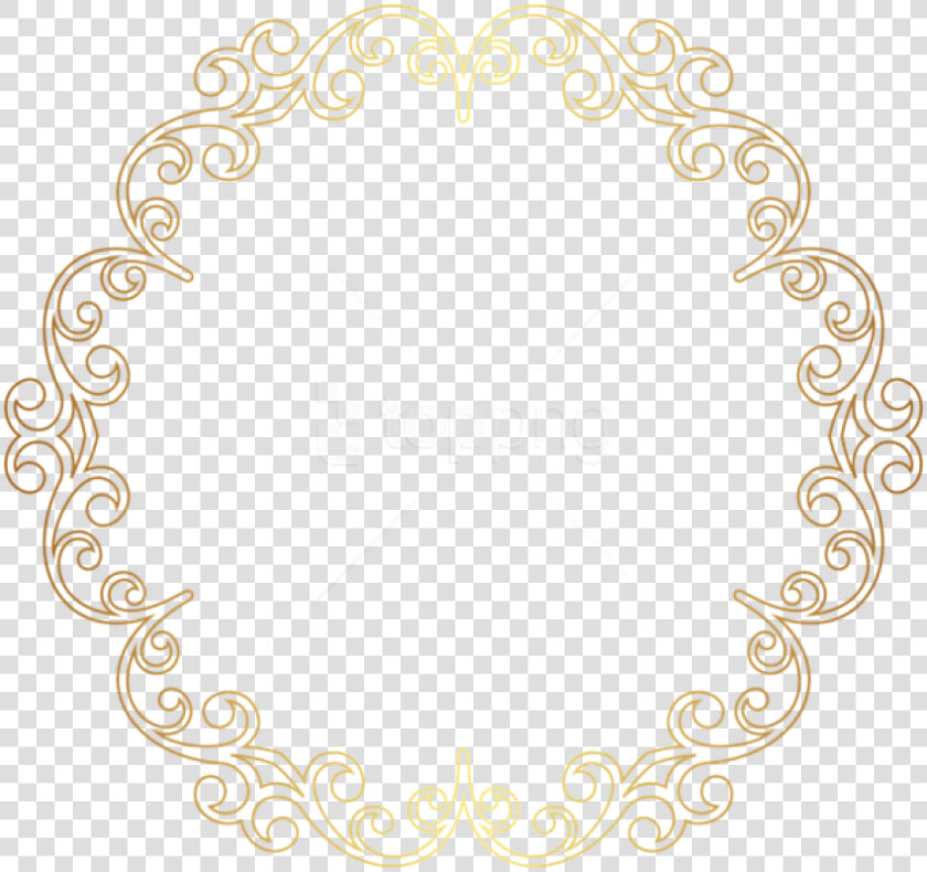 Circle Border Design Png   Golden Border Design  Transparent PngTransparent PNG