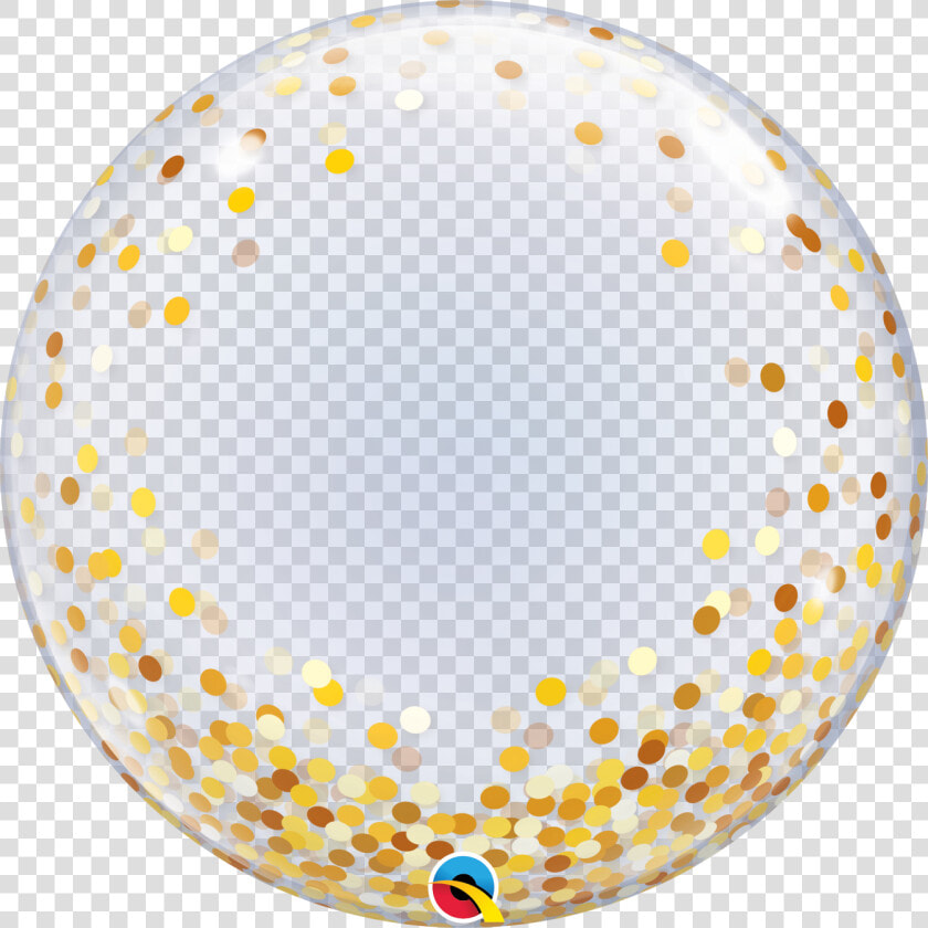 Confetti Deco Bubble Gold  HD Png DownloadTransparent PNG