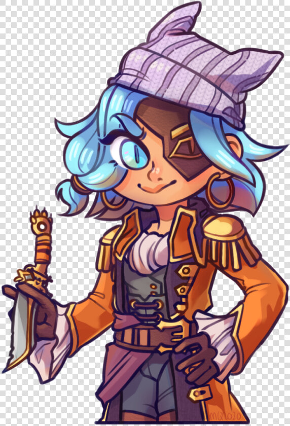 Chibi Pirate Maeve she Caught The Blade That Way   Cartoon  HD Png DownloadTransparent PNG