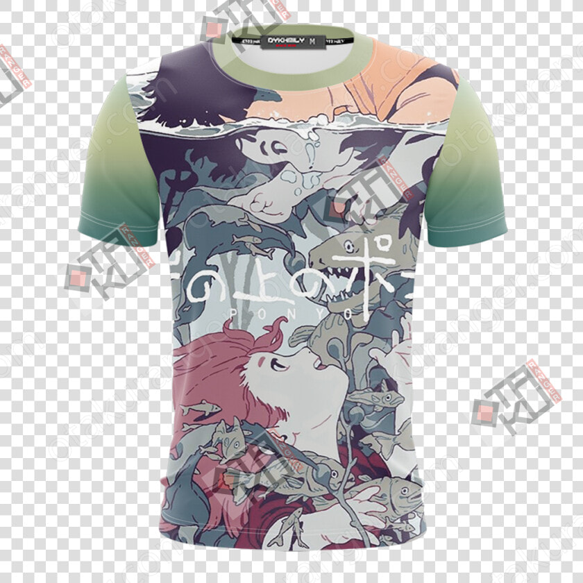 Ponyo And Sosuke Unisex 3d T shirt   Ponyo T Shirt  HD Png DownloadTransparent PNG