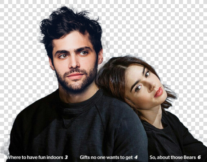 Lily Collins And Matthew Daddario  HD Png DownloadTransparent PNG