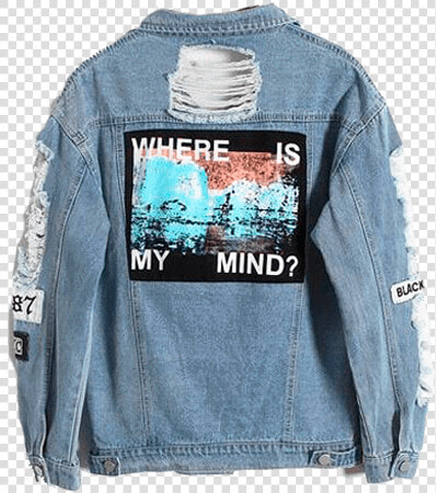  vintage  grunge  aesthetic  moodboard  png  filler   Where  39 s My Mind Jean Jacket  Transparent PngTransparent PNG