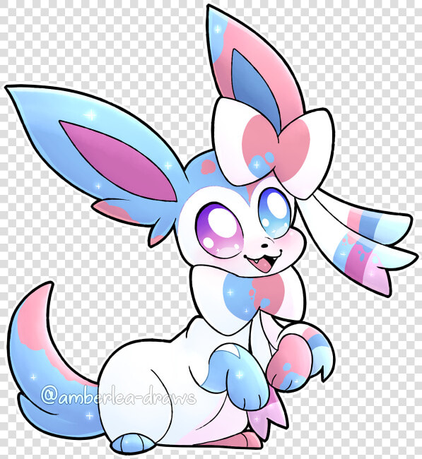 Chromia The Half Shiny Sylveon   Sylveon And Shiny Sylveon  HD Png DownloadTransparent PNG