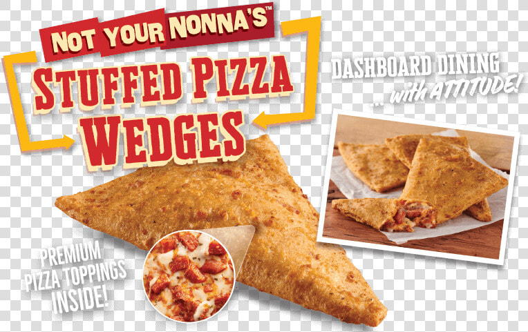 Not Your Nonna S Stuffed Pizza Wedges   Fried Food  HD Png DownloadTransparent PNG