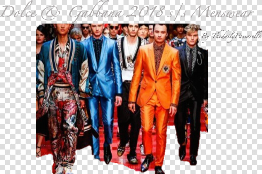 Dolce  amp  Gabbana 2018 S s Menswear   Dolce  amp  Gabbana  HD Png DownloadTransparent PNG