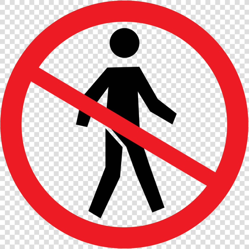 File   Pictogram Pedestrian   Svg   Traffic Signs No   Don T Walk Clipart  HD Png DownloadTransparent PNG