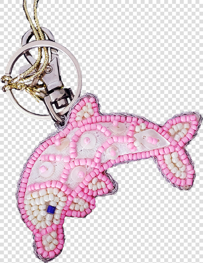 Dolphin Pink Mop  amp  Beads Clip  amp  Key Ring 3  HD Png DownloadTransparent PNG