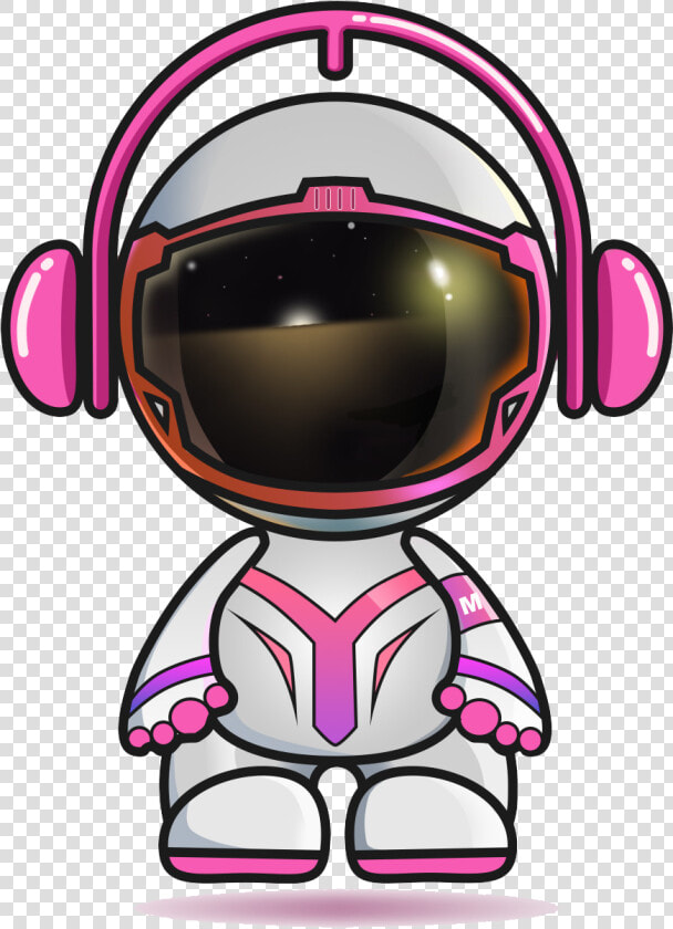 Headset Outer Helmet Headphones Space Villain In Clipart   Cartoon Person With Headphones  HD Png DownloadTransparent PNG