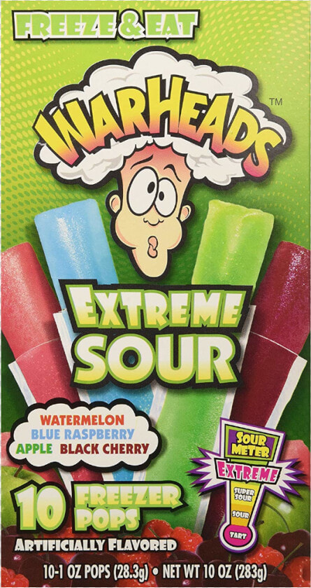 Warheads Extreme Sour Freezer Pops  HD Png DownloadTransparent PNG