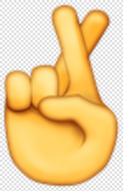 Fingers Crossed H   Emoji De Dedo Cruzado  HD Png DownloadTransparent PNG