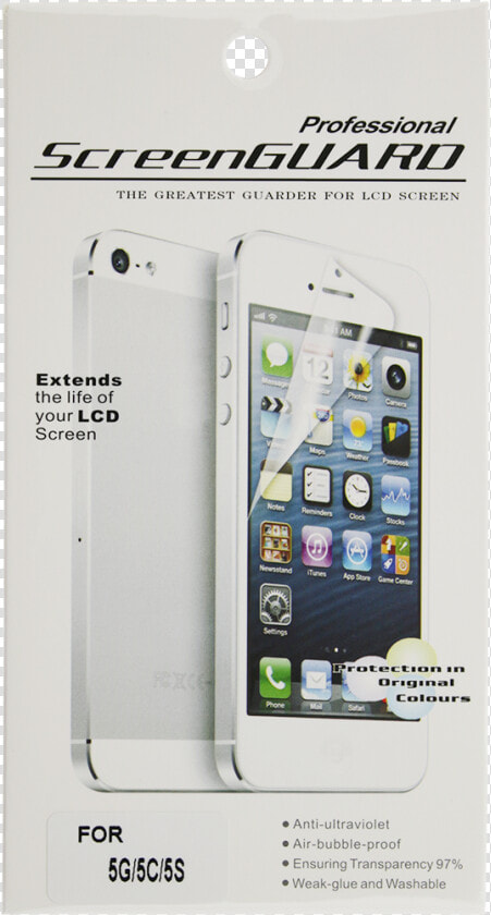 Iphone 5c 5s se Clear Screen Protector   Professional Screen Guard  HD Png DownloadTransparent PNG