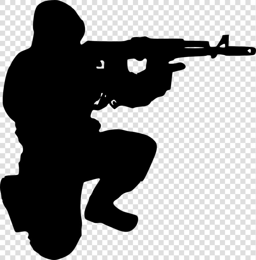 Soldiers Clipart Transparent Background   Soldier Black And White Png  Png DownloadTransparent PNG