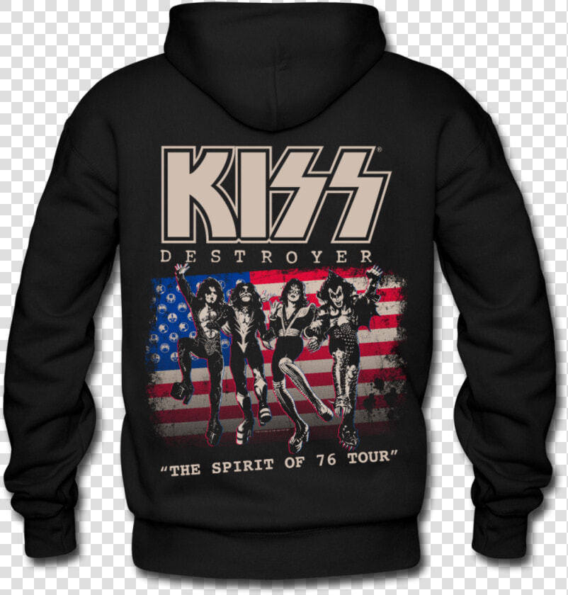 Kiss Band Pullover Hoodies   Png Download   Kiss Destroyer Spirit Of 76  Transparent PngTransparent PNG