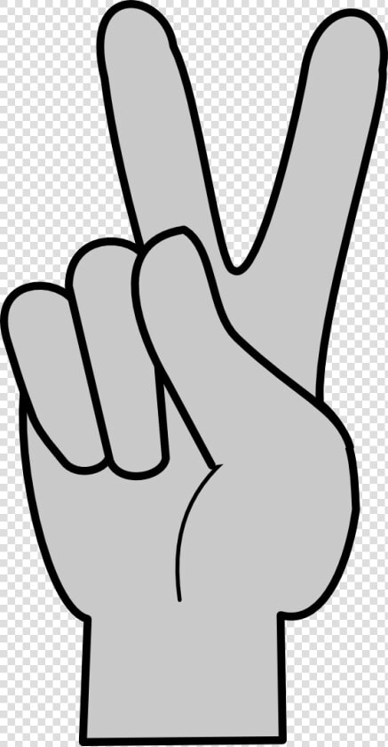 Middle Finger Clipart The Cliparts Transparent Png   Peace Fingers Clip Art  Png DownloadTransparent PNG