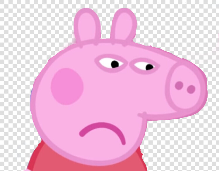 Peppa Pig Png Sad   Sad Peppa Pig  Transparent PngTransparent PNG