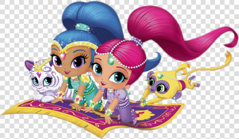 Shimmer And Shine On Flying Carpet   Shimmer And Shine Background  HD Png DownloadTransparent PNG