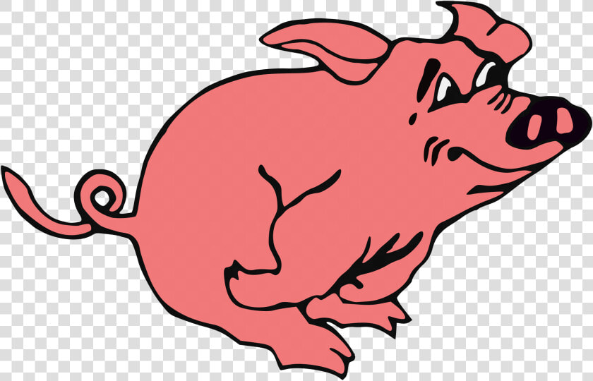 Running Pig Clip Arts   Snowball Animal Farm Drawing  HD Png DownloadTransparent PNG