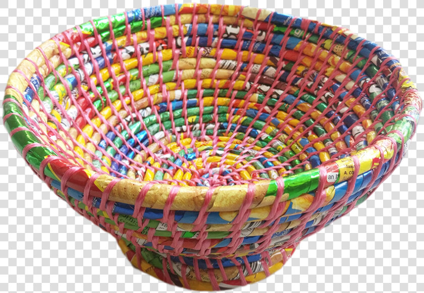 Handicraft Colorful Plastic Bowl   Storage Basket  HD Png DownloadTransparent PNG