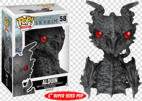 Skyrim Figure Alduin Pop Vinyl   Funko Pop Skyrim  HD Png DownloadTransparent PNG