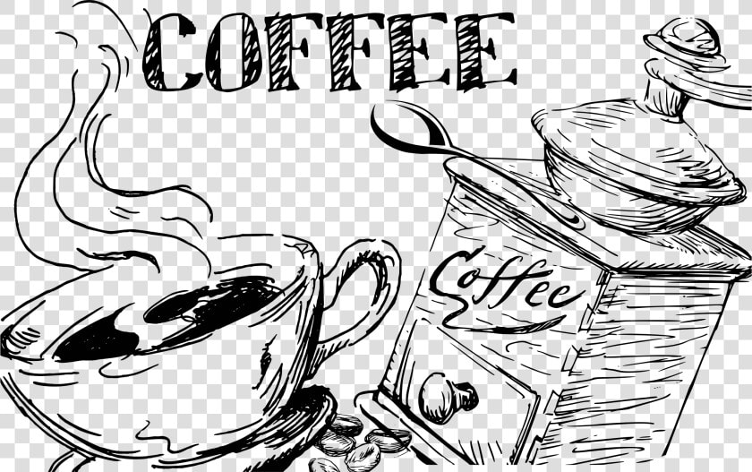 This Free Icons Png Design Of Hand Drawn Coffee Line   Coffee Line Art Png  Transparent PngTransparent PNG