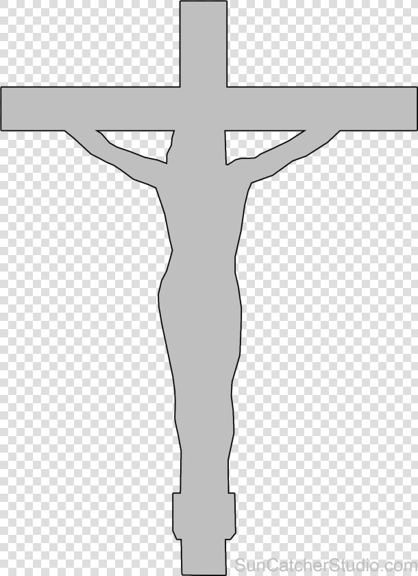 Jesus Clipart Crucifix   Outline Jesus  HD Png DownloadTransparent PNG