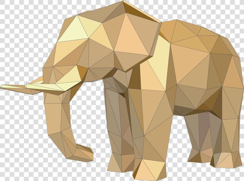 Elephant Animals Low Poly Free Picture   Low Poly Animals Transparent Background  HD Png DownloadTransparent PNG