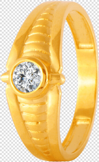 22kt Yellow Gold And American Diamond Ring For Men   Ring  HD Png DownloadTransparent PNG