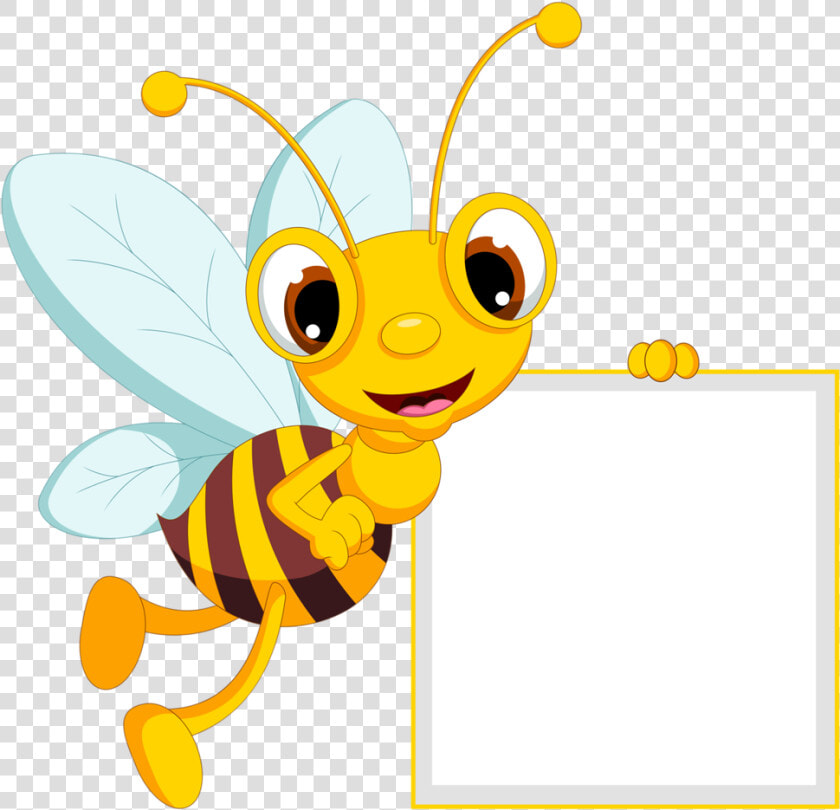 Banner Transparent Download Bumble Bee Flying Clipart   Bee Clip Art Border  HD Png DownloadTransparent PNG